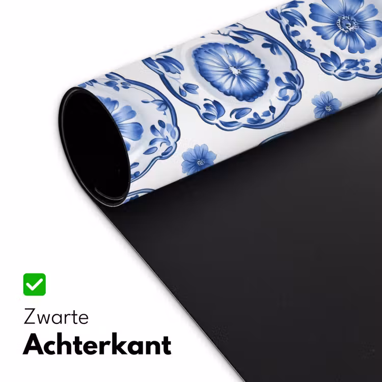 Sierborden - Bloemen - Blauw Muismat XXL klein 681 -sfeer2