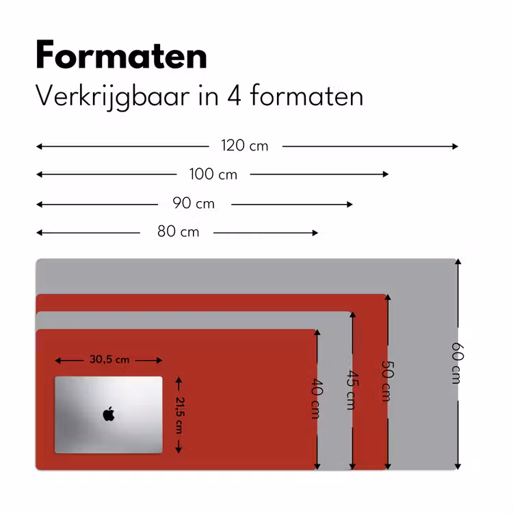 Deep - Crimson - Rood Muismat XXL klein 681 -sfeer5