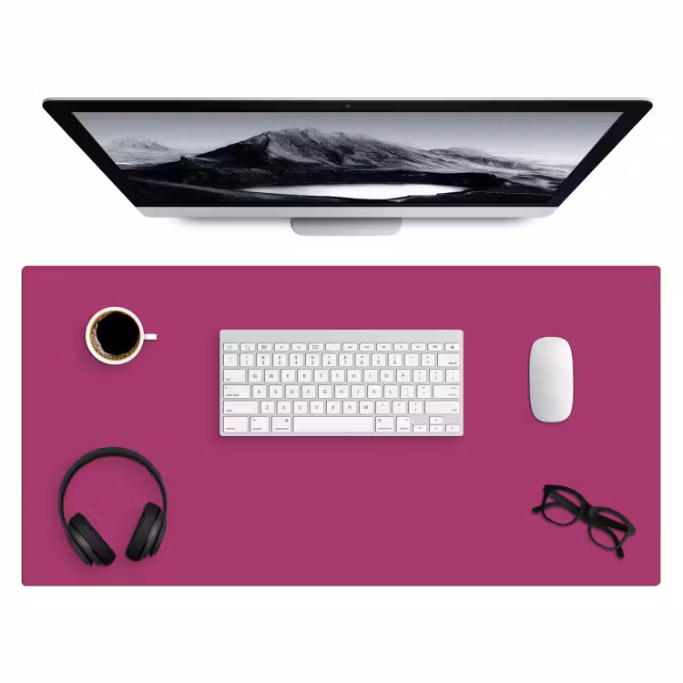 Deep - Magenta - Paars Muismat XXL klein 681 -3d