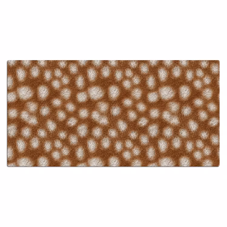 Hert - Vacht - Bruin Muismat XXL klein 681 -3d_leeg
