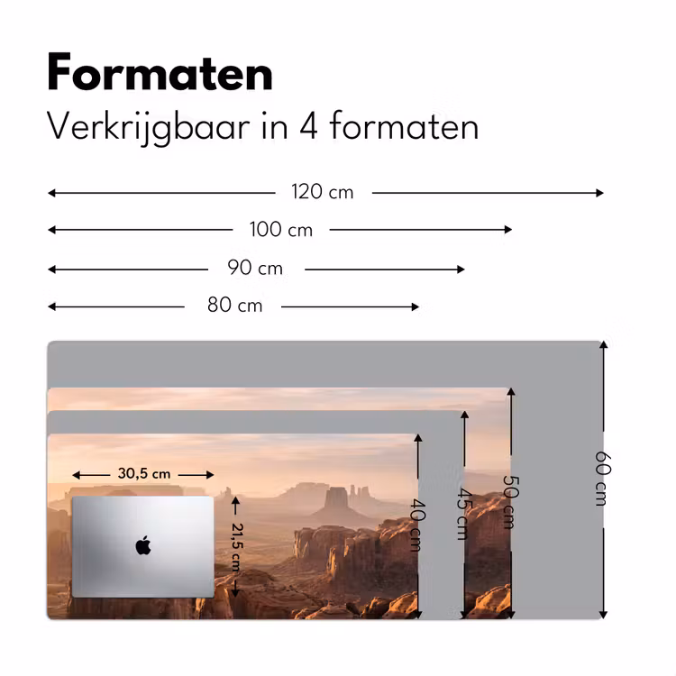 Woestijn - Landschap - Natuur Muismat XXL klein -sfeer5
