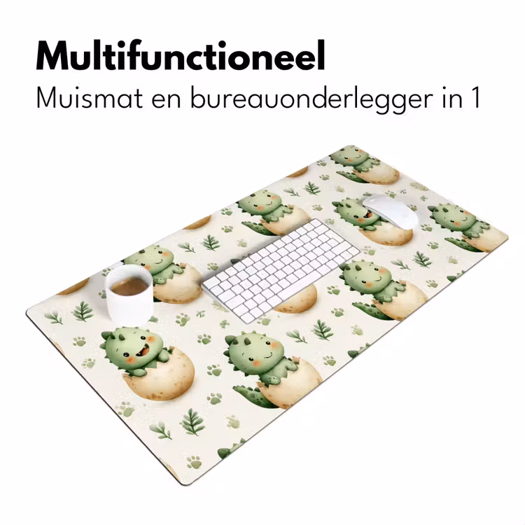 Dino - Eieren - Groen Muismat XXL klein 681 -sfeer4