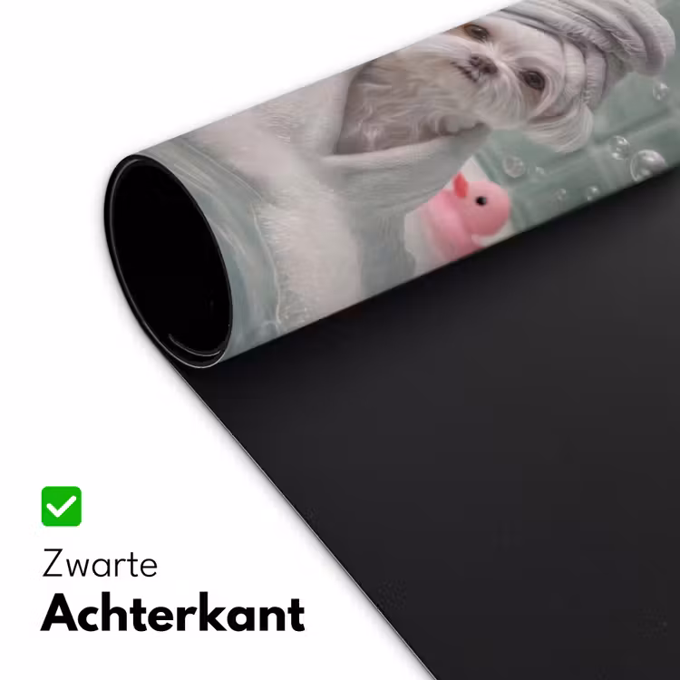 Hondjes - Badkuip - Badeendjes - Handdoeken Muismat XXL klein -sfeer2