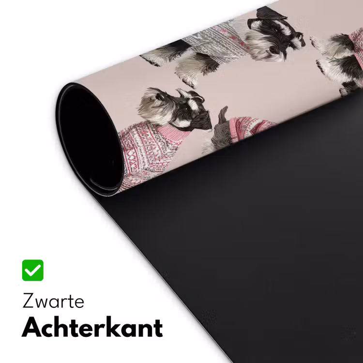 Honden - Truien - Rood Muismat XXL klein 681 -sfeer2