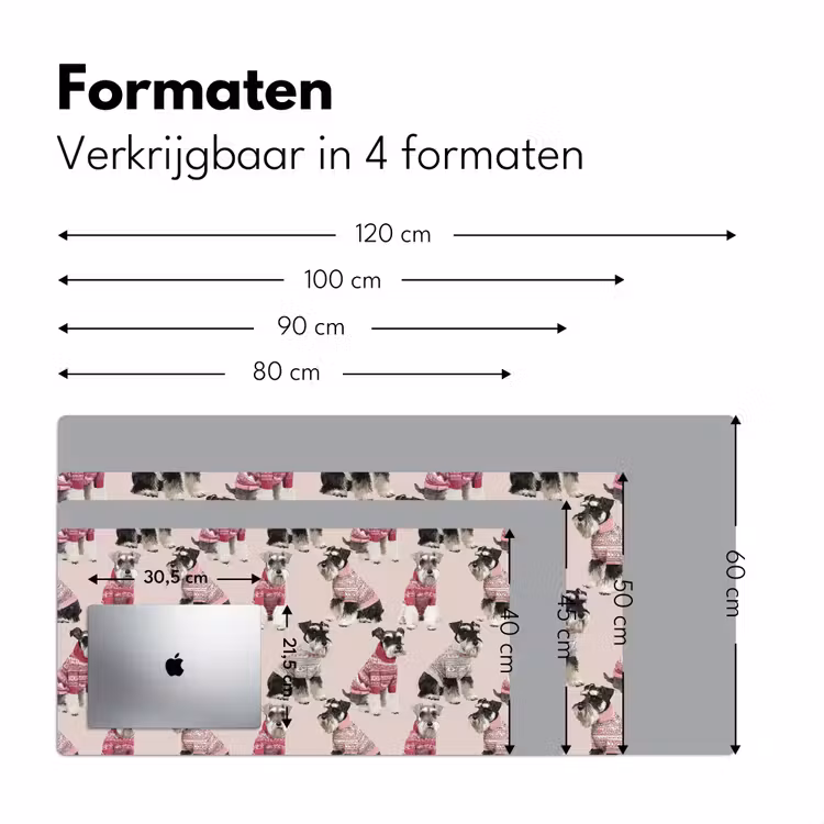 Honden - Truien - Rood Muismat XXL klein 681 -sfeer5