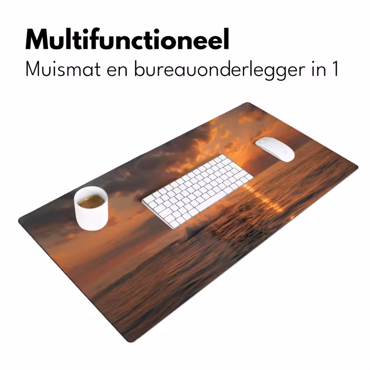 Dolfijnen - Zee - Realistisch Muismat XXL klein -sfeer4