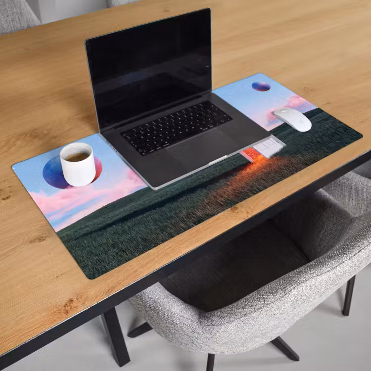 Desk Mat - Door - Fantasy - Space - Deur - Fantasie - Ruimte Muismat XXL klein