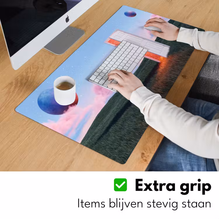 Desk Mat - Door - Fantasy - Space - Deur - Fantasie - Ruimte Muismat XXL klein
