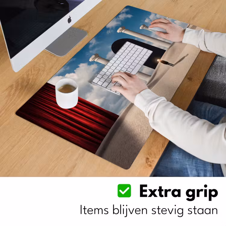 Desk Mat - Dream - Desert - Eye - Droom - Woestijn - Oog Muismat XXL klein