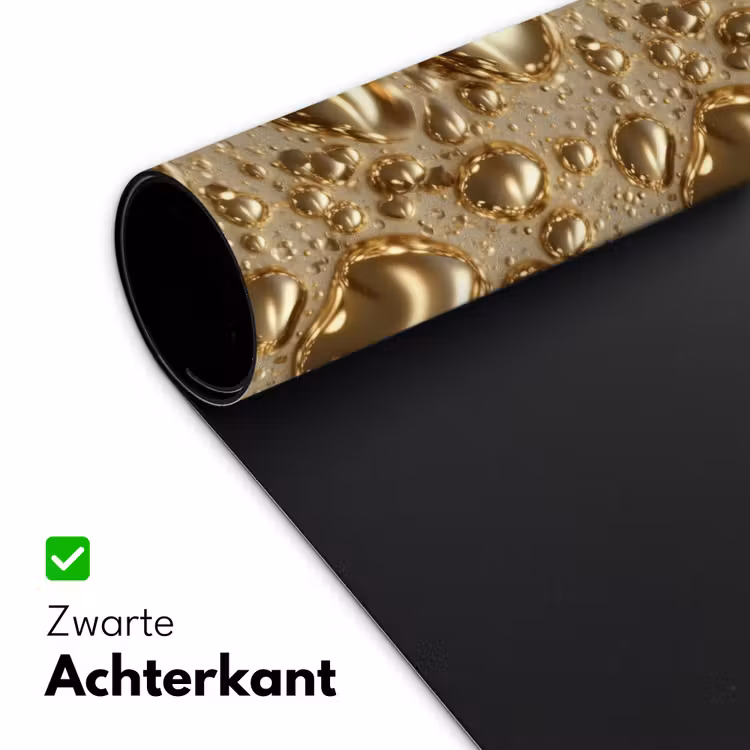 Druppels - Organisch - Goud Muismat XXL klein 681 -sfeer2