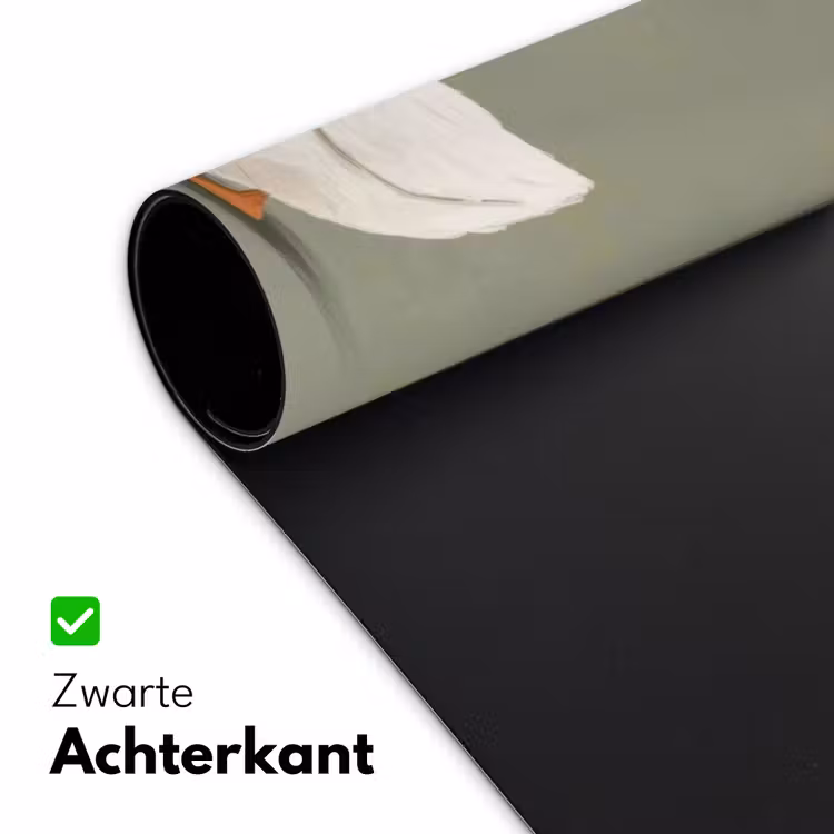 Eend - Konijnoren - Grijs Muismat XXL klein -sfeer2