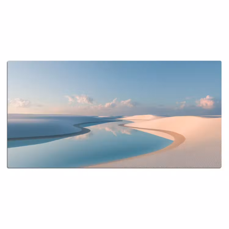Duinen - Waterplas - Oneindige rust Muismat XXL klein -3d_leeg