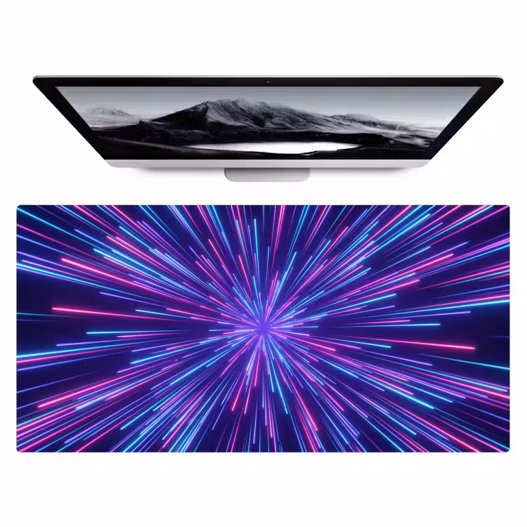 Dynamisch - Ruimte - Kleurrijk Muismat XXL klein -zzz3d