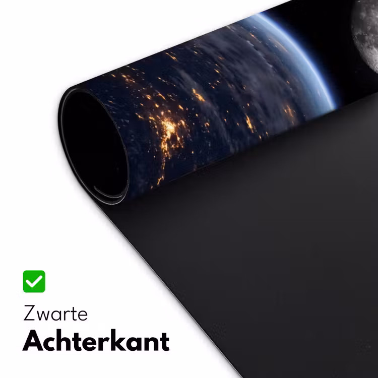 Desk Mat - Earth - Night - Space - Aarde - Nacht - Ruimte Muismat XXL klein