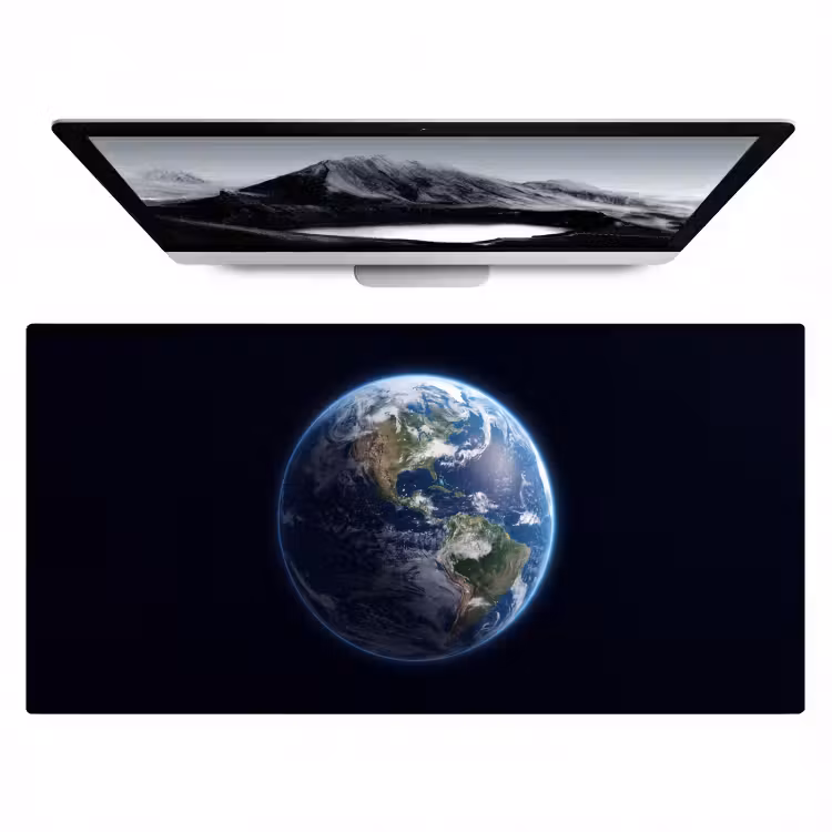 Desk Mat - Earth - Space - Cosmos - Aarde - Ruimte - Kosmos Muismat XXL klein