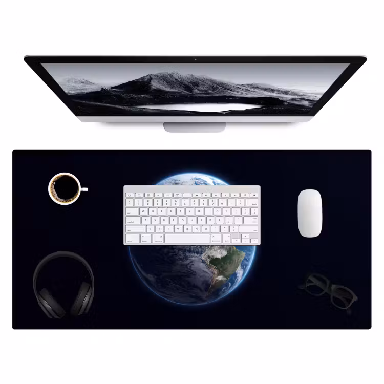 Desk Mat - Earth - Space - Cosmos - Aarde - Ruimte - Kosmos Muismat XXL klein