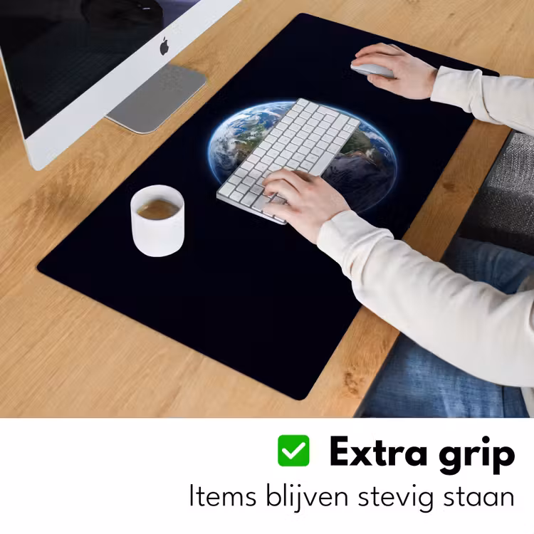 Desk Mat - Earth - Space - Cosmos - Aarde - Ruimte - Kosmos Muismat XXL klein