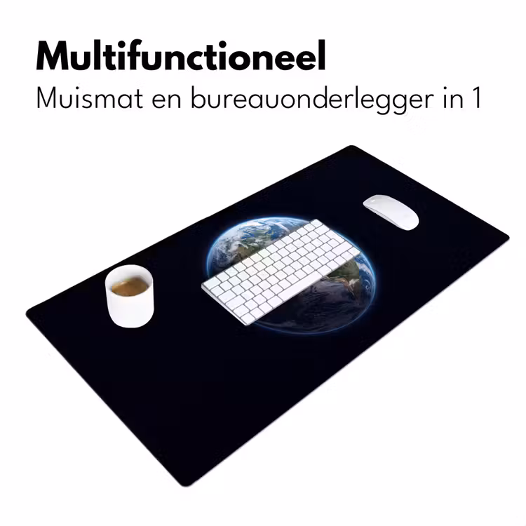 Desk Mat - Earth - Space - Cosmos - Aarde - Ruimte - Kosmos Muismat XXL klein