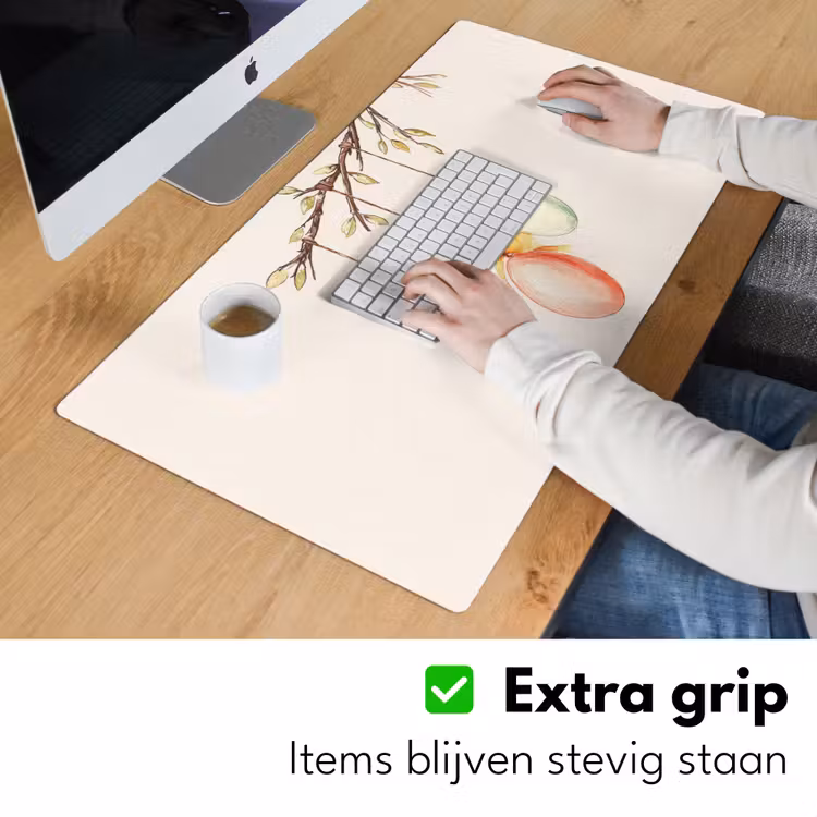 Paastak - Strikje - Eieren Muismat XXL klein -sfeer3