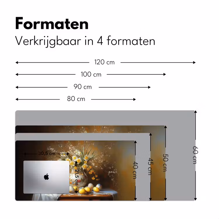 Paaseieren - Stilleven - Vaas Muismat XXL klein -sfeer5