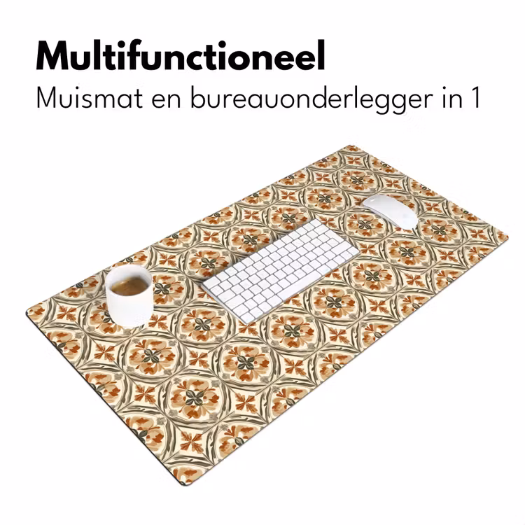 Elegant - Antiek - Kleurrijk Muismat XXL klein 681 -sfeer4