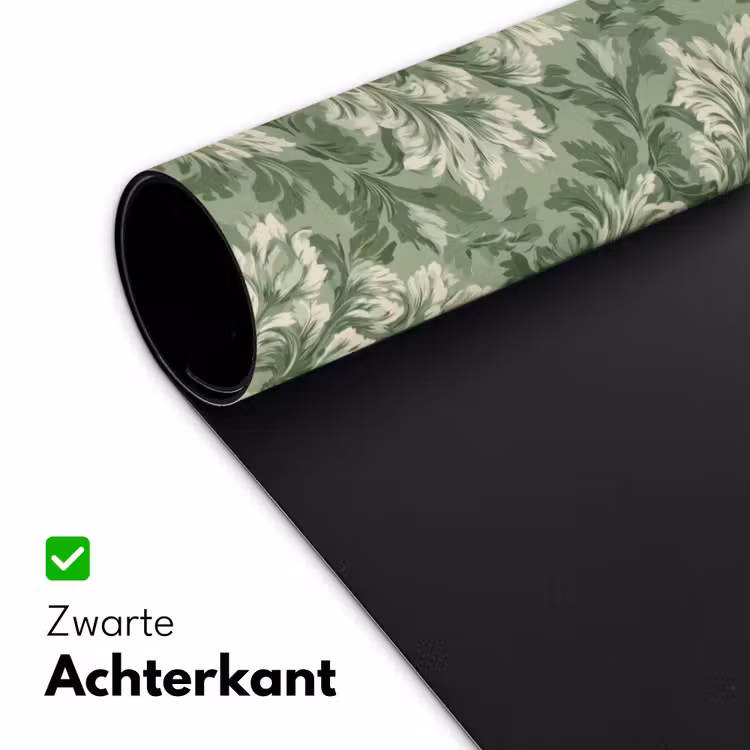 Sierlijk - Lichtgroen - Planten - Patroon - Getailleerd Muismat XXL klein 681 -sfeer2