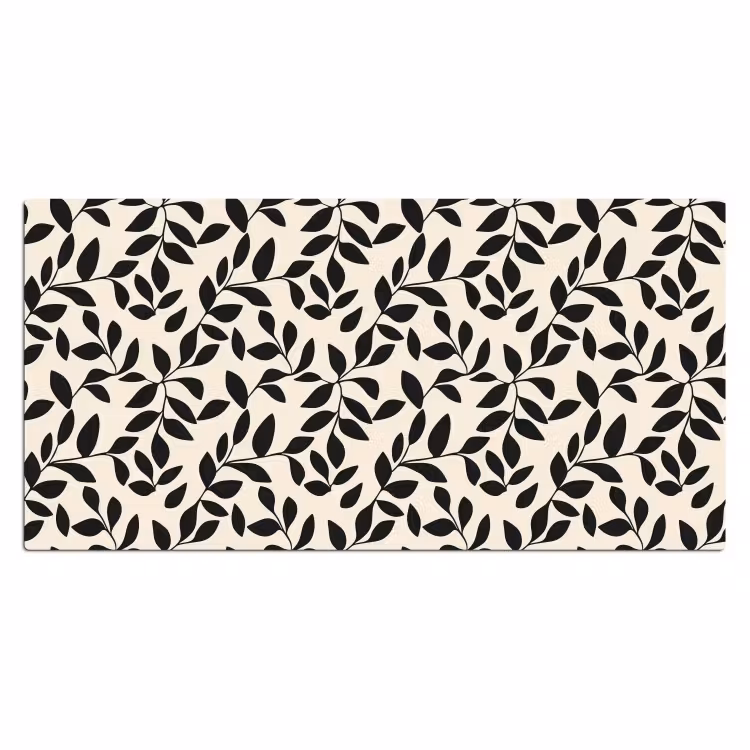 Elegant - Patroon - Zwart - Beige Muismat XXL klein 681 -3d_leeg