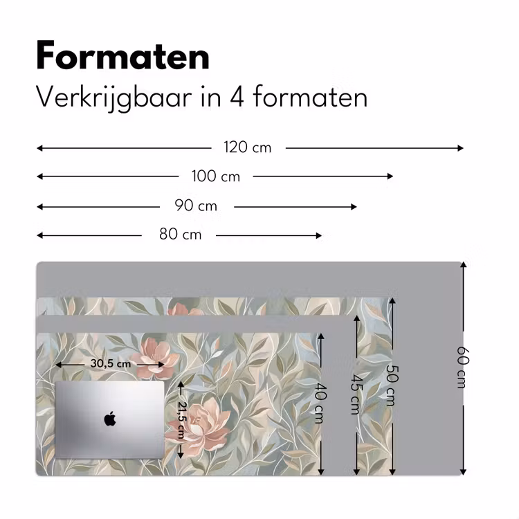 Elegant - Romantiek - Roze Muismat XXL klein -sfeer5
