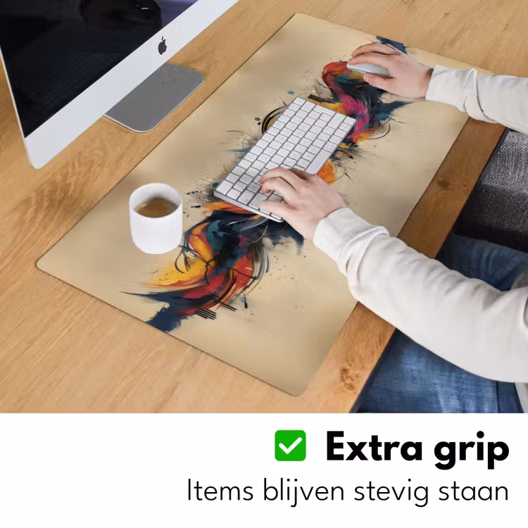 Explosie - Kleurrijk - Vormen - Abstract Muismat XXL klein -sfeer3