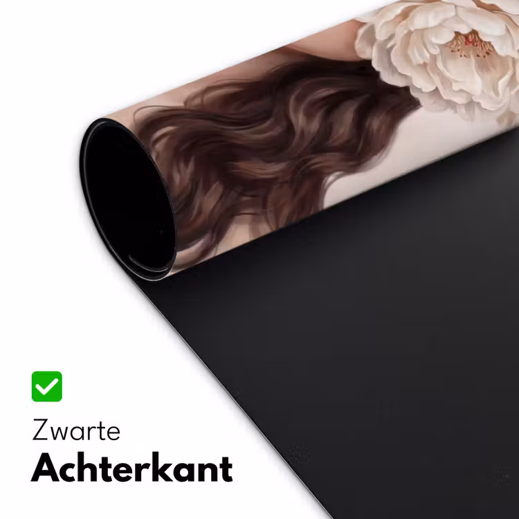 Gezicht - Pioenrozen - Crème Muismat XXL klein -sfeer2