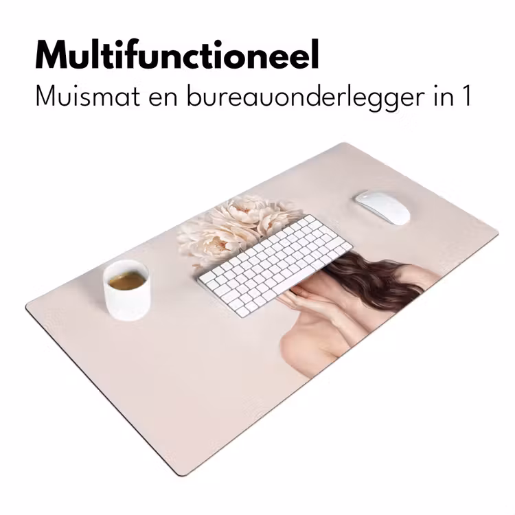 Gezicht - Pioenrozen - Crème Muismat XXL klein -sfeer4
