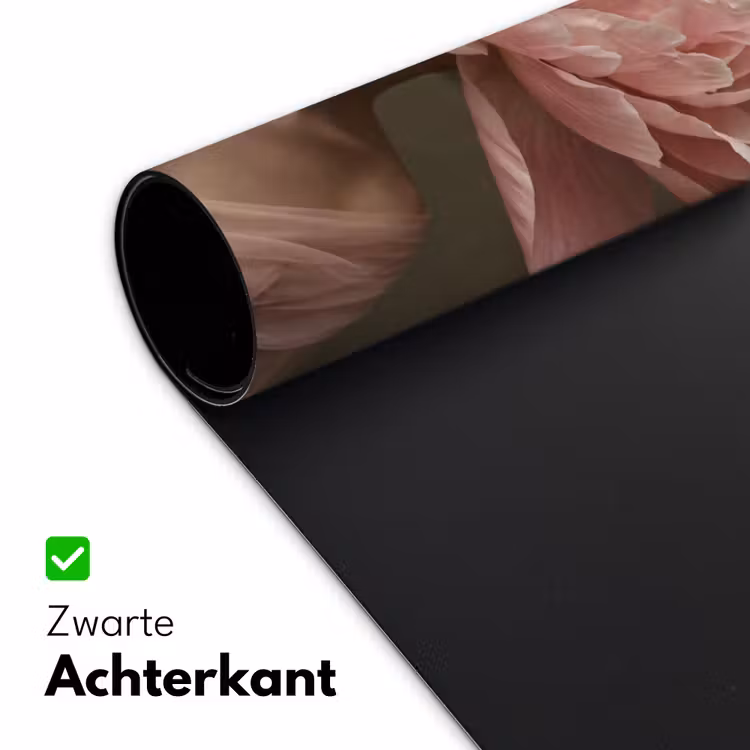 Gezicht - Roos - Roze Muismat XXL klein -sfeer2