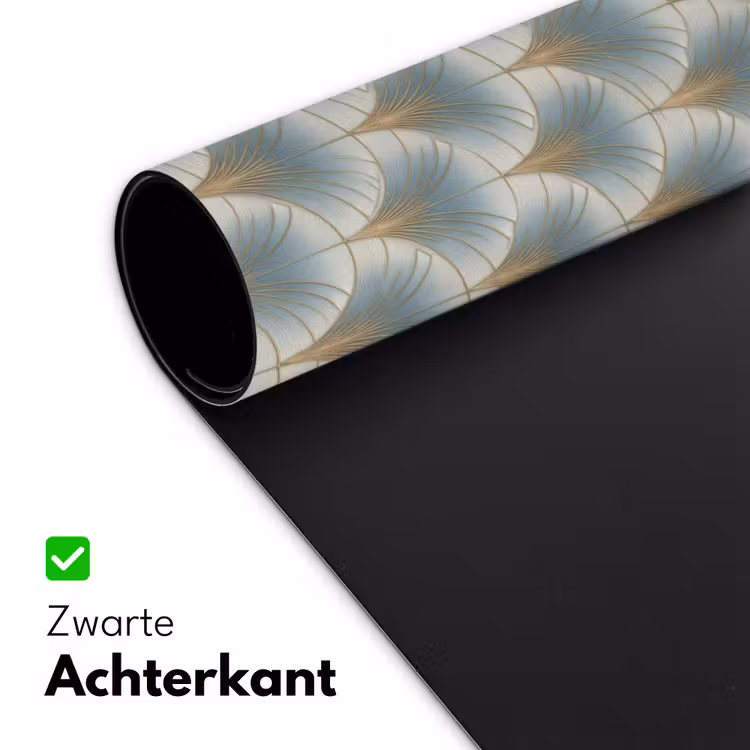 Waaier - Klassiek - Blauw Muismat XXL klein 681 -sfeer2
