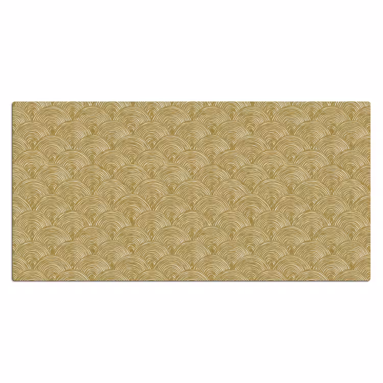 Waaier - Geometrisch - Groen Muismat XXL klein 681 -3d_leeg