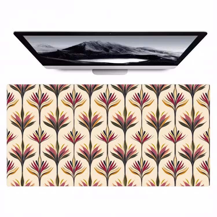 Waaier - Motief - Kleurrijk Muismat XXL klein 681 -zzz3d
