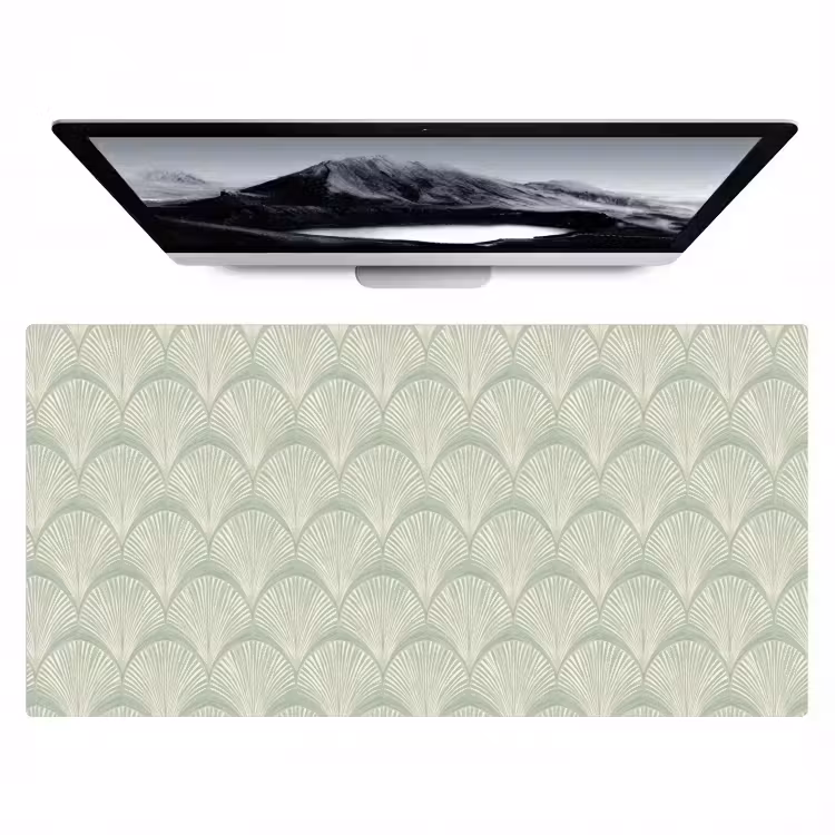 Waaiers - Patroon - Groen Muismat XXL klein 681 -zzz3d