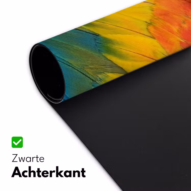 Veren - Ara - Kleurrijk Muismat XXL klein -sfeer2