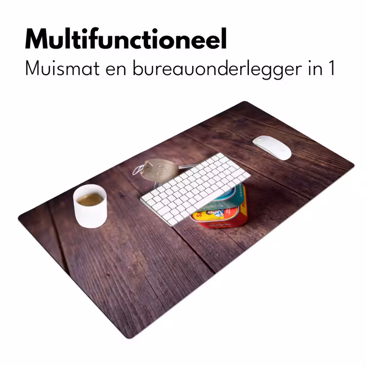 Desk Mat - Fish - Cans - Kitchen - Vis - Blikjes - Keuken Muismat XXL klein