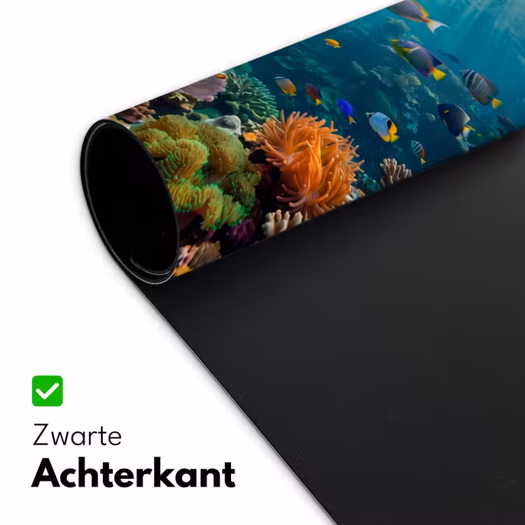 Vis - Koraal - Oceaan - Natuur - Kleurrijk Muismat XXL klein -sfeer2