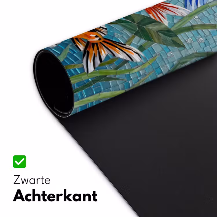 Vis - Mozaïek - Onderwater - Kleurrijk - Dieren Muismat XXL klein -sfeer2