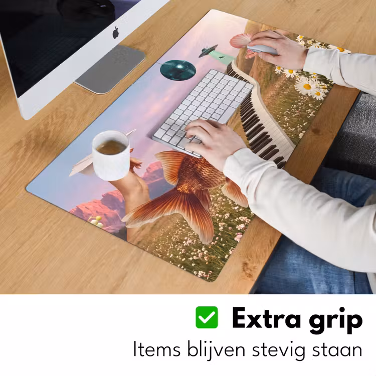 Desk Mat - Fish - Nature - Abstract - Vis - Natuur - Abstract Muismat XXL klein