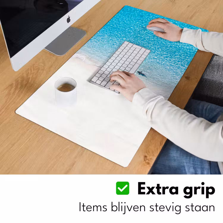Vis - Oceaan - Strand - Turquoise - Natuur Muismat XXL klein -sfeer3