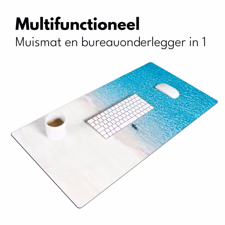 Vis - Oceaan - Strand - Turquoise - Natuur Muismat XXL klein -sfeer4