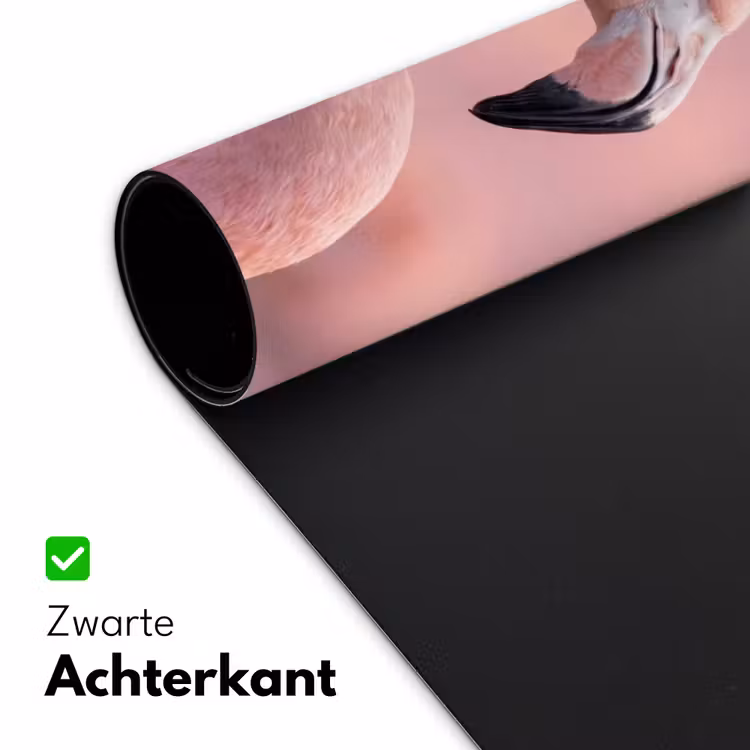 Flamingo - Portret - Roze Muismat XXL klein -sfeer2