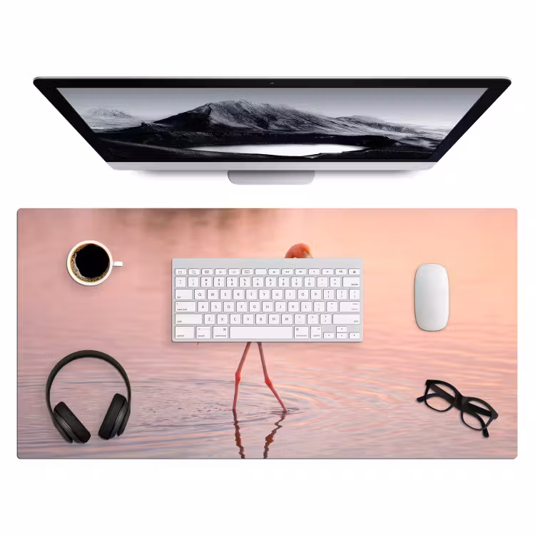 Flamingo - Water - Roze Muismat XXL klein -3d
