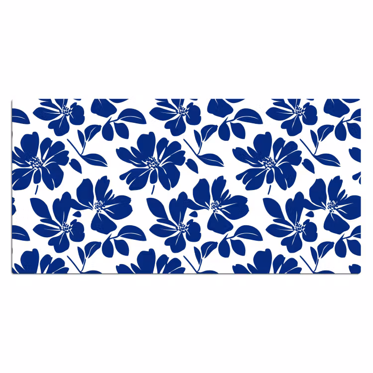 Floraal - Modern - Blauw Muismat XXL klein 681 -3d_leeg