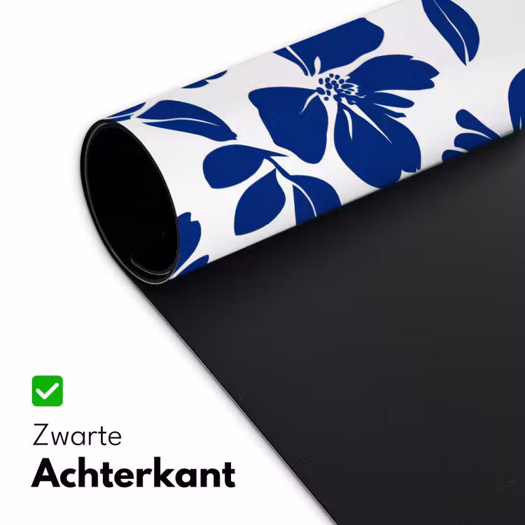 Floraal - Modern - Blauw Muismat XXL klein 681 -sfeer2