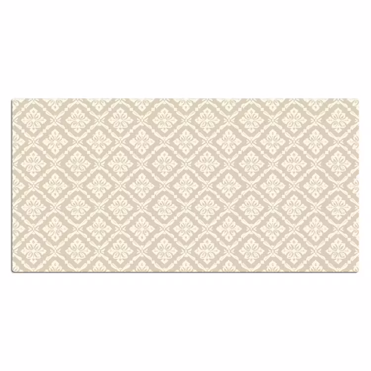 Floraal - Ornament - Beige Muismat XXL klein 681 -3d_leeg