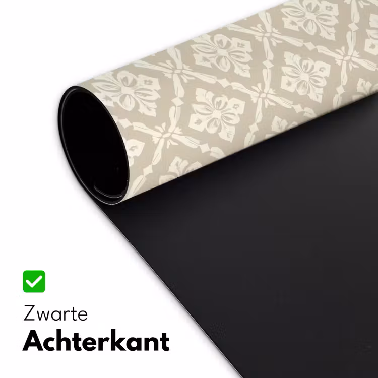 Floraal - Ornament - Beige Muismat XXL klein 681 -sfeer2