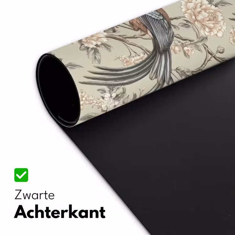 Bloem - Vogel - Kleurrijk Muismat XXL klein 681 -sfeer2